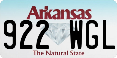 AR license plate 922WGL