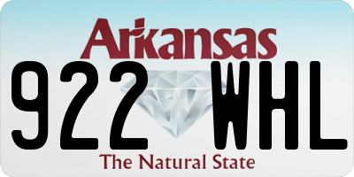 AR license plate 922WHL