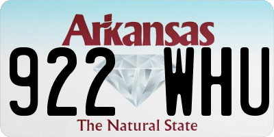AR license plate 922WHU