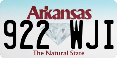 AR license plate 922WJI