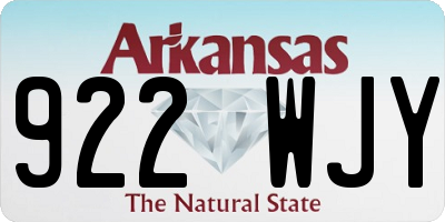 AR license plate 922WJY