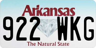 AR license plate 922WKG