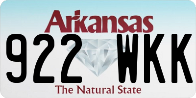 AR license plate 922WKK
