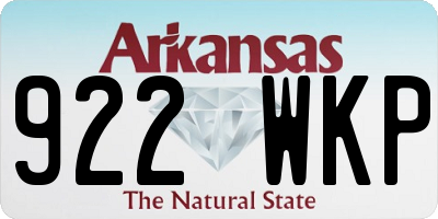 AR license plate 922WKP