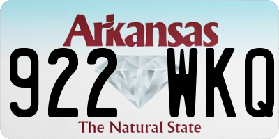 AR license plate 922WKQ