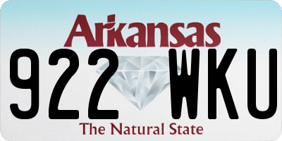 AR license plate 922WKU