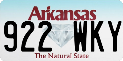 AR license plate 922WKY