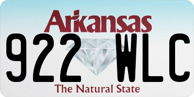 AR license plate 922WLC