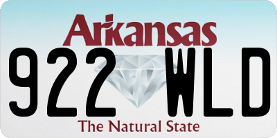 AR license plate 922WLD