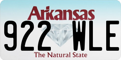AR license plate 922WLE