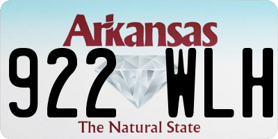 AR license plate 922WLH