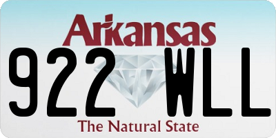 AR license plate 922WLL