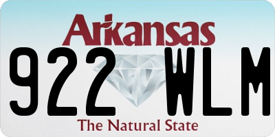 AR license plate 922WLM