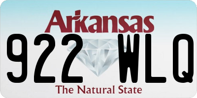 AR license plate 922WLQ
