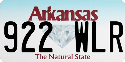 AR license plate 922WLR