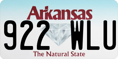 AR license plate 922WLU