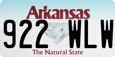AR license plate 922WLW
