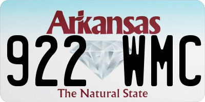 AR license plate 922WMC