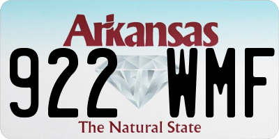 AR license plate 922WMF