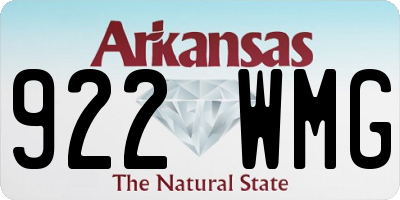 AR license plate 922WMG