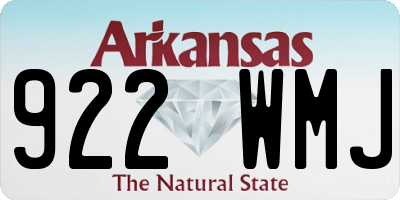 AR license plate 922WMJ