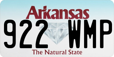 AR license plate 922WMP
