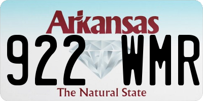 AR license plate 922WMR