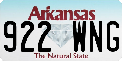 AR license plate 922WNG