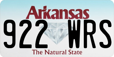 AR license plate 922WRS