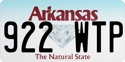 AR license plate 922WTP