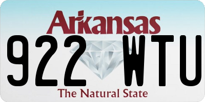 AR license plate 922WTU