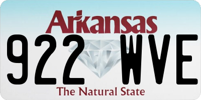 AR license plate 922WVE