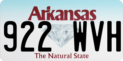 AR license plate 922WVH