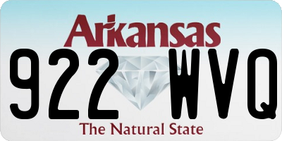 AR license plate 922WVQ
