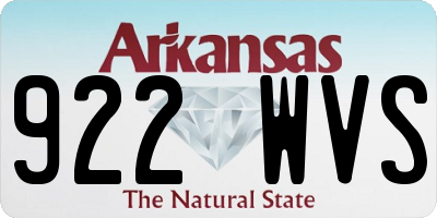 AR license plate 922WVS