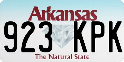 AR license plate 923KPK