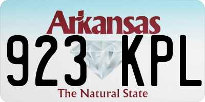 AR license plate 923KPL