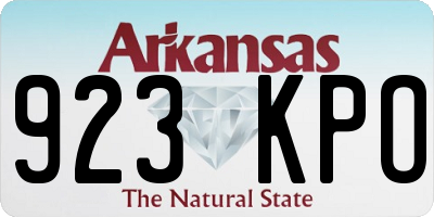 AR license plate 923KPO