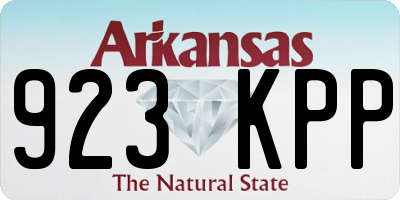 AR license plate 923KPP