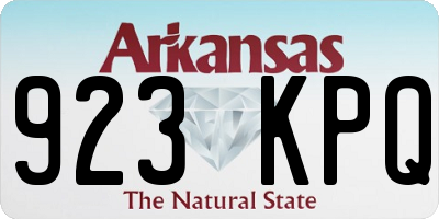 AR license plate 923KPQ