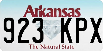 AR license plate 923KPX