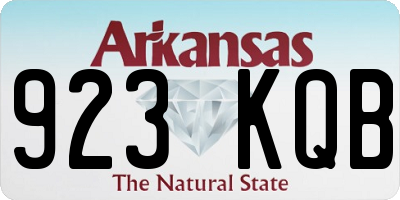 AR license plate 923KQB