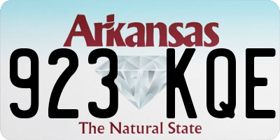 AR license plate 923KQE