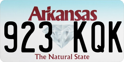 AR license plate 923KQK