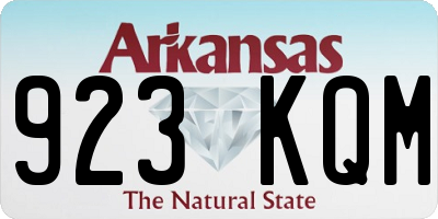 AR license plate 923KQM