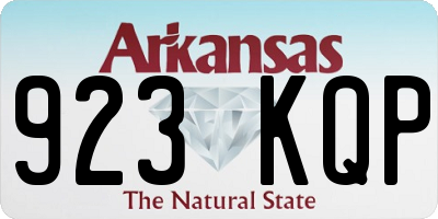 AR license plate 923KQP