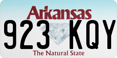 AR license plate 923KQY