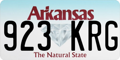 AR license plate 923KRG
