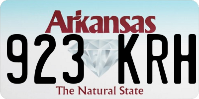 AR license plate 923KRH
