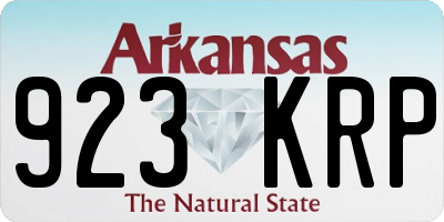 AR license plate 923KRP